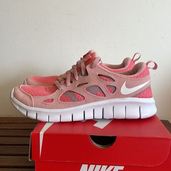 Nike Free Run 2 (GS)Pink Big Kid 7Y/Women Size 8.5(DQ4712-600) - Picture 6 of 13